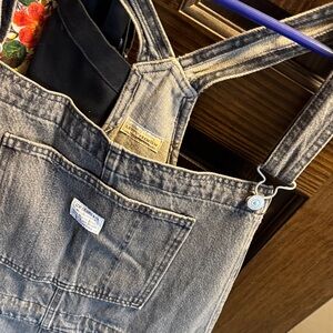 Levi's Charcoal Denim Overalls